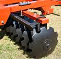 Part of the disc harrow machinery Royalty Free Stock Photo