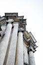 Part of the Dominican Cathedral, Lviv, Ukraine. Fragment columns. Royalty Free Stock Photo