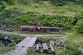 Part of drying place at operative workshop with fulling mill