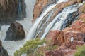 Part of the Epupa waterfalls. People are visible