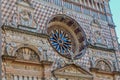 Part of facade from Basilica Santa Maria Maggiore, Bergamo, Ital