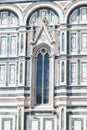 Part of the facade of the Cathedral Santa Maria del Fiore Duomo Royalty Free Stock Photo