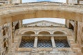 Part of the facade of the catholic Christian Transfiguration Church located on Mount Tavor near Nazareth in Israel