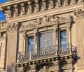 Part of the facade of the Credit Suisse headquarter building