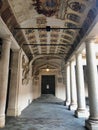 Part of famous arcade of Palazzo Bo in Padova