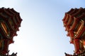 Part of famous dragon and tiger towers in Taiwan Royalty Free Stock Photo