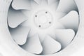 Part of fan blades of modern ventilation system Royalty Free Stock Photo