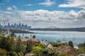 A part of Federation Cliff walk Watsons Bay with stunning views on high sandstone cliffs, Australia Royalty Free Stock Photo