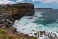 A part of Federation Cliff walk Watsons Bay with stunning views on high sandstone cliffs, Australia Royalty Free Stock Photo