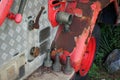 An Old part fire truck a Vintage, Rusting Fire Truck .