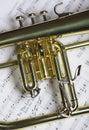 Part of flugelhorn Royalty Free Stock Photo
