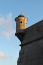 Part of the fortress walls of the Peter and Paul Fortress. St. Petersburg.