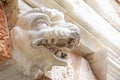 part of a fragment of a sculpture from marble under