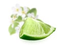 Part of fresh lime Royalty Free Stock Photo