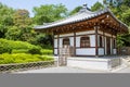 Part of garden of Ryoan-ji temple in Kyoto, Japan
