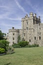 Part of the gardens and towers of the ancient Windsor Castle Royal residence in the town of Windsor in Berkshire England Royalty Free Stock Photo