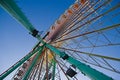 Part of Giant Wheel with blue sky Royalty Free Stock Photo