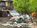 Part of gipsy settlement, Belgrade, Serbia Royalty Free Stock Photo