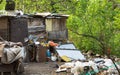 Part of gipsy settlement, Serbia Royalty Free Stock Photo