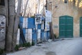 Part of the Green Line or the Buffer zone in the old town of Nicosia