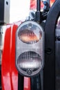 Part of headlight tractor Royalty Free Stock Photo