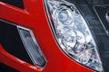 Part of headlight tractor Royalty Free Stock Photo