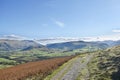 Looking from high path by Lonscale Fell, Lake District Royalty Free Stock Photo