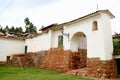 Part of the Historic Building at the Town Plaza of Chinchero, Cuzco, Peru