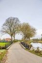 Part of Historical Dutch defense line, Nieuwe Hollandse Waterlinie, Royalty Free Stock Photo