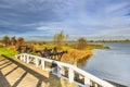 Part of Historical Dutch defense line, Nieuwe Hollandse Waterlinie, Royalty Free Stock Photo