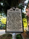 Historical Marker Burning of the City in Columbia, South Carolina