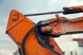 Part of the hydraulic system of an excavator