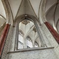 Part of interior in breda cathedral in the netherlands