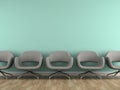 Part of interior with modern grey armchairs Royalty Free Stock Photo