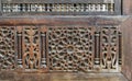Part of an interleaved wooden decorations (Arabisk) facade, Cairo