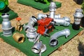 Part of an irrigation machinery Royalty Free Stock Photo