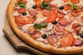 The part of Italian pizza Royalty Free Stock Photo