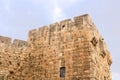 Part of the Jaffa Gate structure in The Old City of Jerusalem Royalty Free Stock Photo