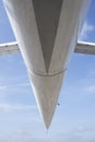 Part of jetliner aeroplane Royalty Free Stock Photo