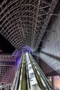 Part of Kyoto Central Railway Station with Elevator in Japan Royalty Free Stock Photo