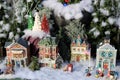 Part of a large Christmas village on display for everyone`s enjoyment, Sunnyside Gardens, Saratoga, New York, 2019