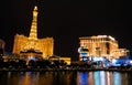 Part of Las Vegas Skyline at night