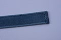 Part of a long gray black fabric belt Royalty Free Stock Photo