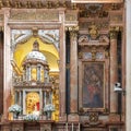 Part of the Main Altarpiece of the Mosque-Cathedral of Cordoba, Spain, designed by Alonso Matias. Royalty Free Stock Photo