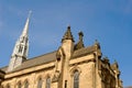 Part of the main building of the University of Glasgow Royalty Free Stock Photo