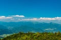 Part of Mala Fatra mountains from Velky Choc hill in Chocske vrchy mountains in Slovakia Royalty Free Stock Photo