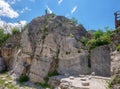 The ancient Roman quarry near Carrara, Italy.