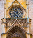 Part of the Metropolitan Cathedral-Basilica of the Assumption of Our Lady of Valencia...IMAGE Royalty Free Stock Photo