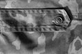 Part of military camo uniform in black and white