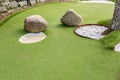 Part of a minigolf course.